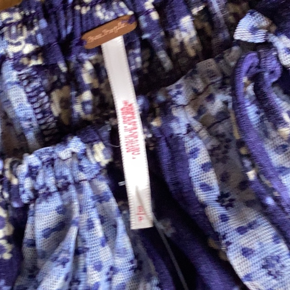Free People NWT size small p retail $128.  Indigo combo. - Picture 5 of 9